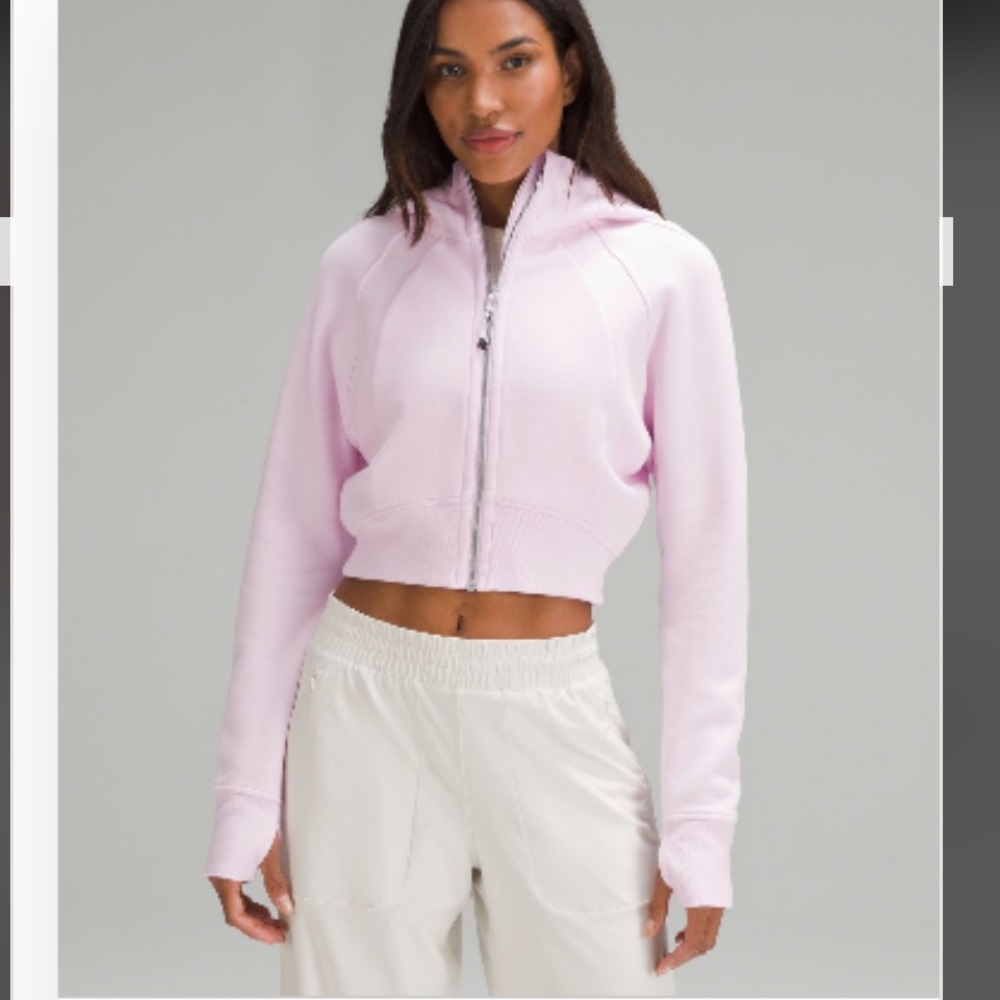 Lululemon Scuba Full Zip Cropped Hoodie size 0